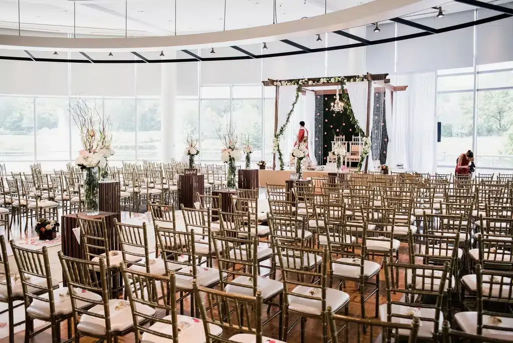 Indian wedding mandap decoration by Poonam Creations, Chicagoland