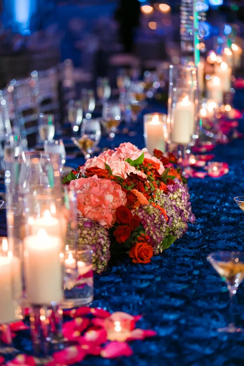 Decorative carriage centerpiece for Indian wedding, Illinois