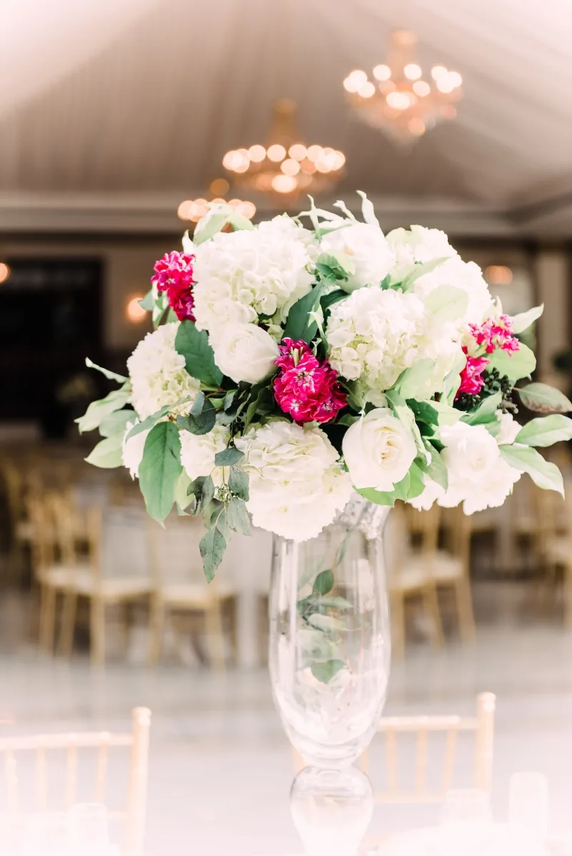 White and ivory bridal shower decor by Poonam Creations, Illinois